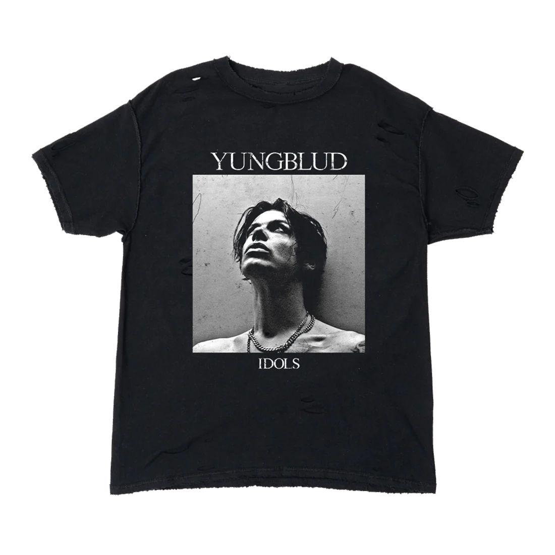Black Square Photo T-Shirt