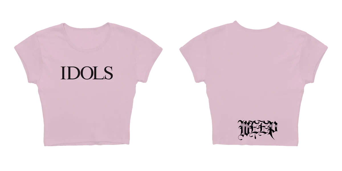 IDOLS WEEP PINK BABY T-SHIRT - Image 3